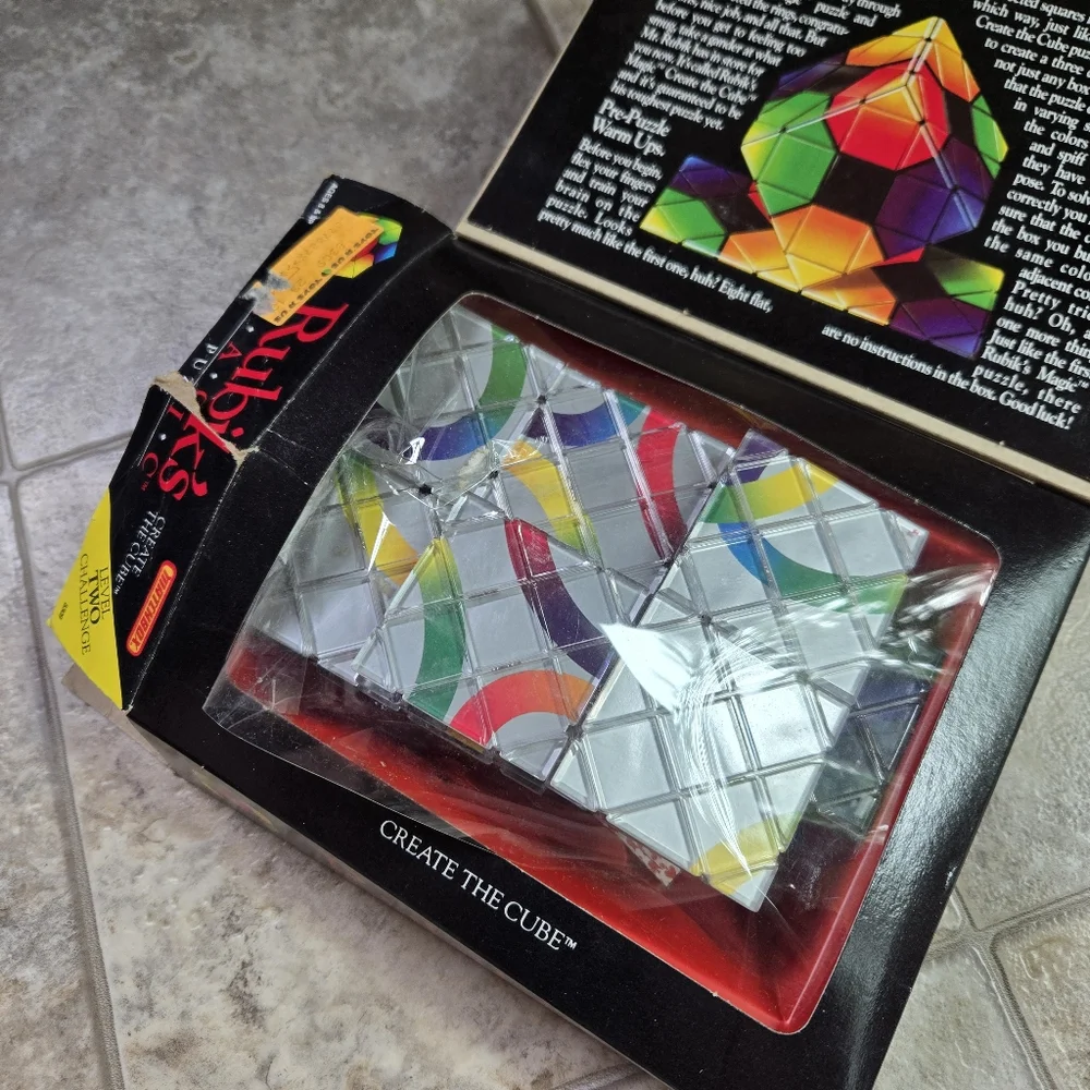 Vintage 1987 Matchbox Rubik's Magic Puzzle Cube Brain Teasers
